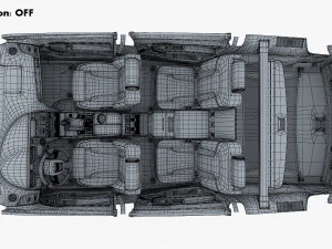 Interior Audi Q7 2005-2015 M 1 3D Model