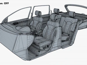 Interior Audi Q7 2005-2015 M 1 3D Model