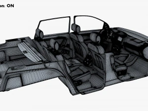 Interior Audi Q7 2005-2015 M 1 3D Model