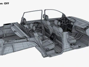 Interior Audi Q7 2005-2015 M 1 3D Model