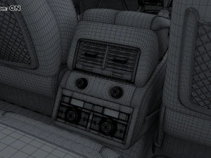Interior Audi Q7 2005-2015 M 1 3D Model