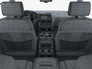 Interior Audi Q7 2005-2015 M 1 Modelo 3D