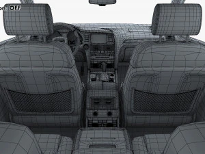 Interior Audi Q7 2005-2015 M 1 3D Model