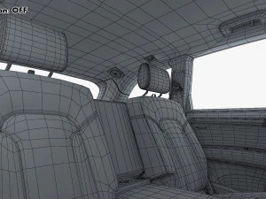 Interior Audi Q7 2005-2015 M 1 3D Model