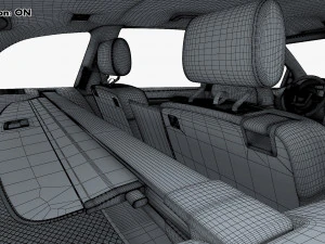 Interior Audi Q7 2005-2015 M 1 3D Model