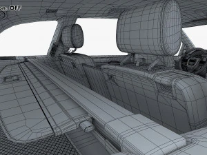 Interior Audi Q7 2005-2015 M 1 3D Model