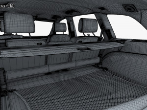 Interior Audi Q7 2005-2015 M 1 Modelo 3D