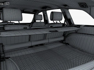 Interior Audi Q7 2005-2015 M 1 3D Model