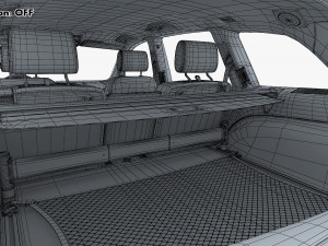 Interior Audi Q7 2005-2015 M 1 Modelo 3D
