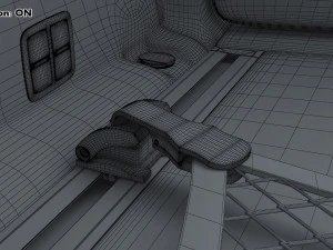 Interior Audi Q7 2005-2015 M 1 3D Model