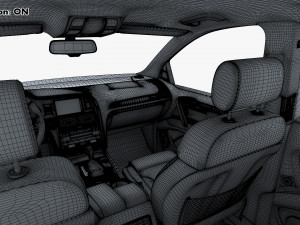 Interior Audi Q7 2005-2015 M 1 Modelo 3D