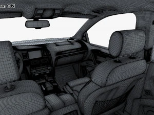 Interior Audi Q7 2005-2015 M 1 3D Model