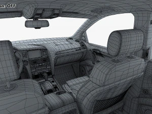 Interior Audi Q7 2005-2015 M 1 3D Model