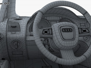Interior Audi Q7 2005-2015 M 1 Modelo 3D