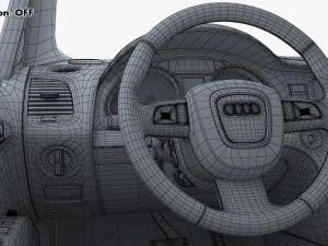 Interior Audi Q7 2005-2015 M 1 3D Model