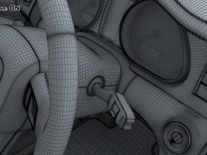 Interior Audi Q7 2005-2015 M 1 Modelo 3D