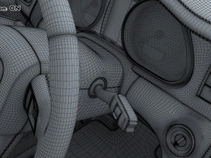 Interior Audi Q7 2005-2015 M 1 3D Model