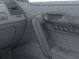 Interior Audi Q7 2005-2015 M 1 Modelo 3D
