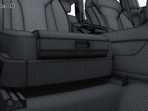 Interior Audi Q7 2005-2015 M 1 3D Model