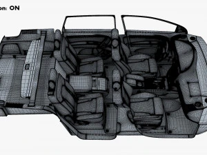 Interior Audi Q7 2005-2015 M 1 3D Model