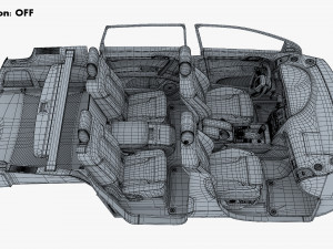 Interior Audi Q7 2005-2015 M 1 Modelo 3D