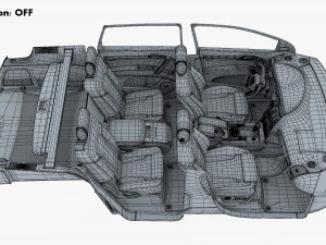 Interior Audi Q7 2005-2015 M 1 3D Model
