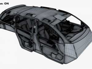 Interior Audi Q7 2005-2015 M 1 Modelo 3D