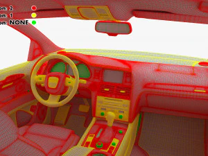 Interior Audi Q7 2005-2015 M 1 3D Model