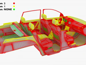 Interior Audi Q7 2005-2015 M 1 3D Model