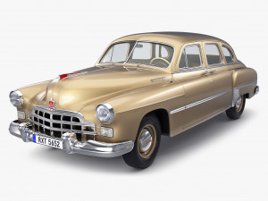 GAZ 12 ZIM 1949-1959 Simple Interior M 1 3D-Modell