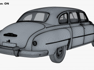 GAZ 12 ZIM 1949-1959 Simple Interior M 1 3D-Modell