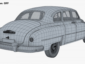 GAZ 12 ZIM 1949-1959 Simple Interior M 1 3D-Modell