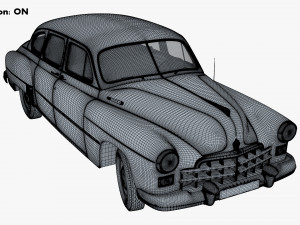 GAZ 12 ZIM 1949-1959 Simple Interior M 1 3D-Modell