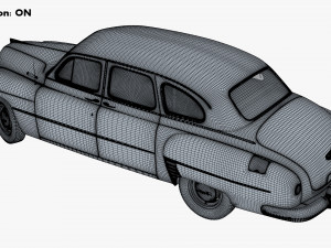 GAZ 12 ZIM 1949-1959 Simple Interior M 1 3D-Modell