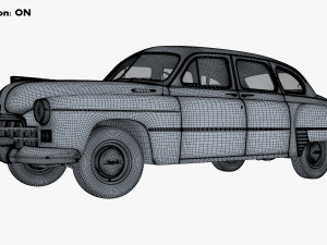 GAZ 12 ZIM 1949-1959 Simple Interior M 1 3D-Modell