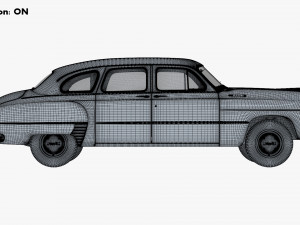 GAZ 12 ZIM 1949-1959 Simple Interior M 1 3D-Modell
