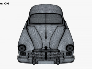 GAZ 12 ZIM 1949-1959 Simple Interior M 1 3D-Modell