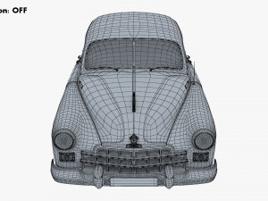 GAZ 12 ZIM 1949-1959 Simple Interior M 1 3D-Modell