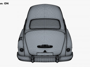 GAZ 12 ZIM 1949-1959 Simple Interior M 1 3D-Modell
