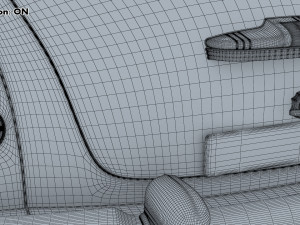 GAZ 12 ZIM 1949-1959 Simple Interior M 1 3D-Modell