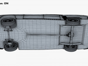 GAZ 12 ZIM 1949-1959 Simple Interior M 1 3D-Modell