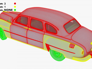 GAZ 12 ZIM 1949-1959 Simple Interior M 1 3D-Modell