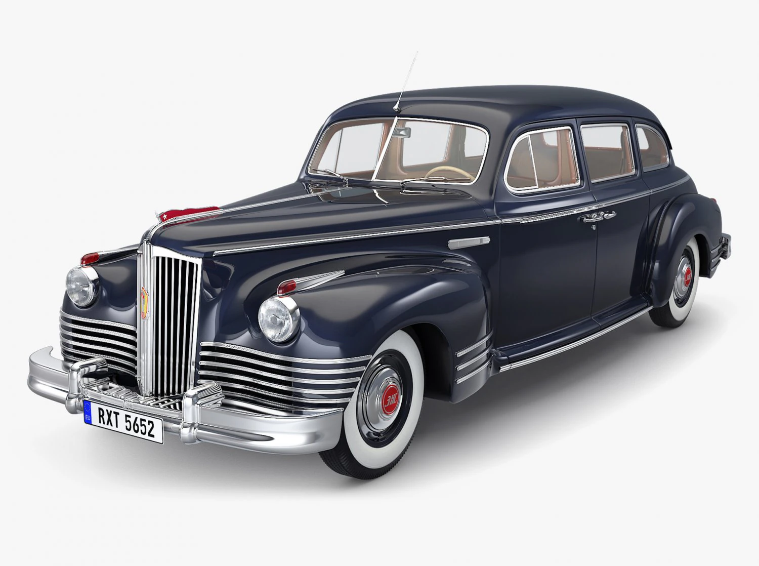 ZIS 110 1945-1961 Simple Interior M 1 3D Model .c4d .max .obj .3ds .fbx .stl .blend 
