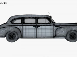 ZIS 110 1945-1961 Simple Interior M 1 3D Model