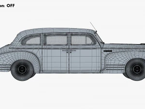 ZIS 110 1945-1961 Simple Interior M 1 3D Model