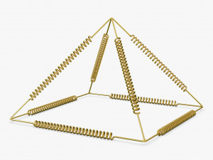 Golden Pyramid Yu Shynsye 24x24x16 M 1 Modello 3D