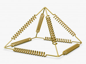 Golden Pyramid Yu Shynsye 15x15x105 M 1 3D-Modell
