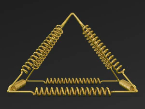 Golden Pyramid Yu Shynsye 15x15x105 M 1 3D Model