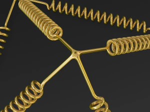 Golden Pyramid Yu Shynsye 15x15x105 M 1 3D Model