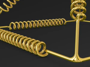 Golden Pyramid Yu Shynsye 15x15x105 M 1 3D Model